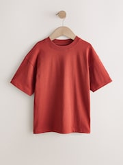 Warm Rust Relaxed Fit Short Sleeve T-Shirt (3-16yrs) - Image 1 of 4