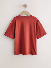 Warm Rust Relaxed Fit Short Sleeve T-Shirt (3-16yrs) - Image 2 of 4
