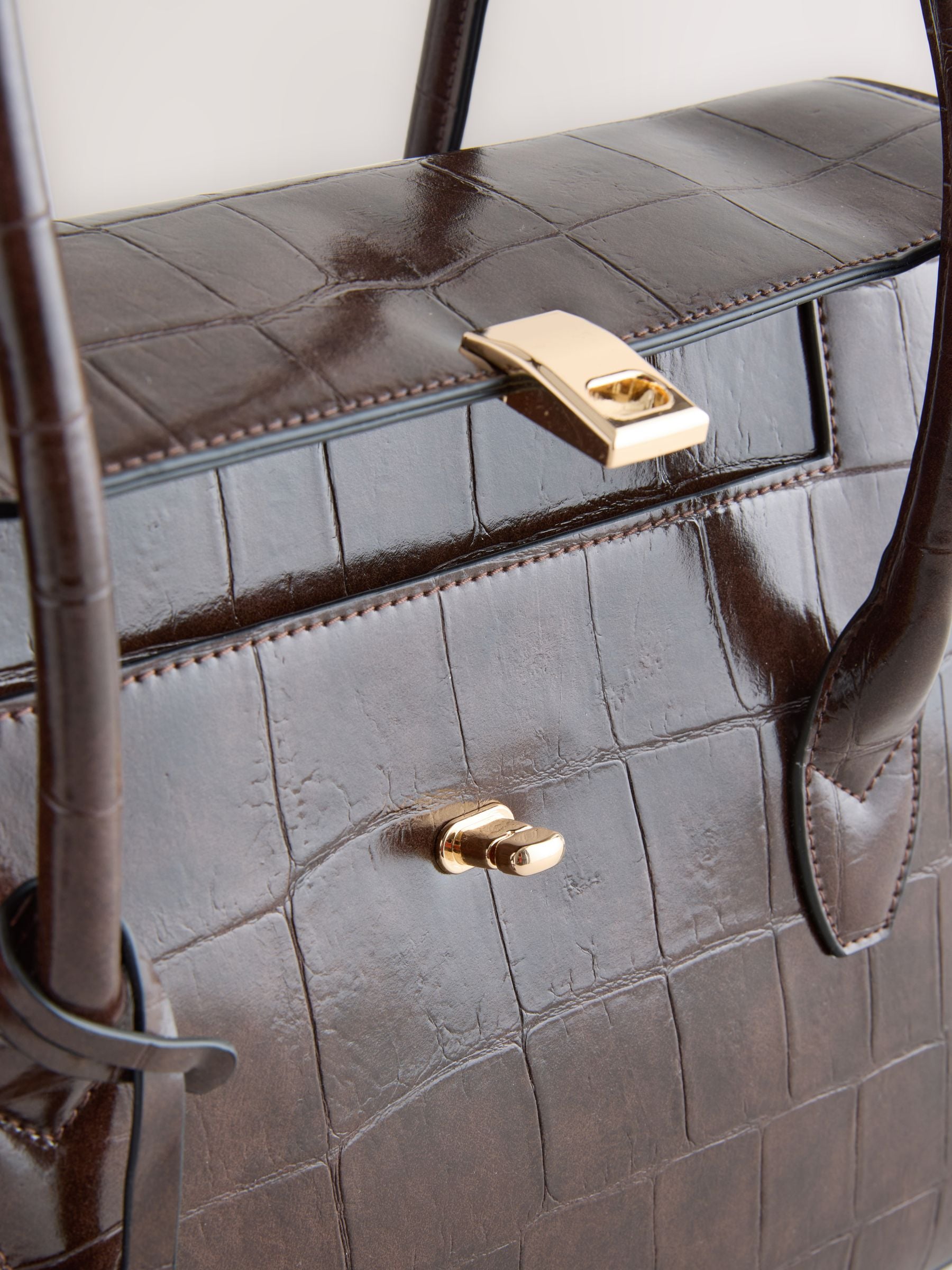 小物 future archive crocolthrblt brown M Buy Chocolate Brown Croc Effect Shoulder Bag from Next USA