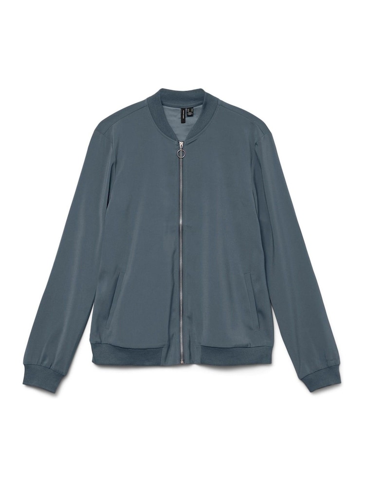 VERO MODA Blue Lightweight Bomber Jacket - Image 6 of 6