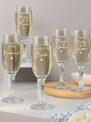 Personalised Bridesmaid Flute Glass by PMC - Image 2 of 2