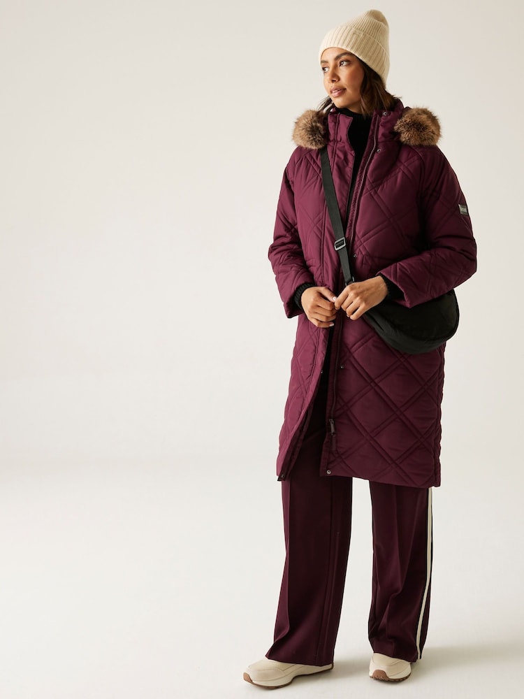 Regatta Purple Freyla Heavyweight Coat - Image 1 of 8