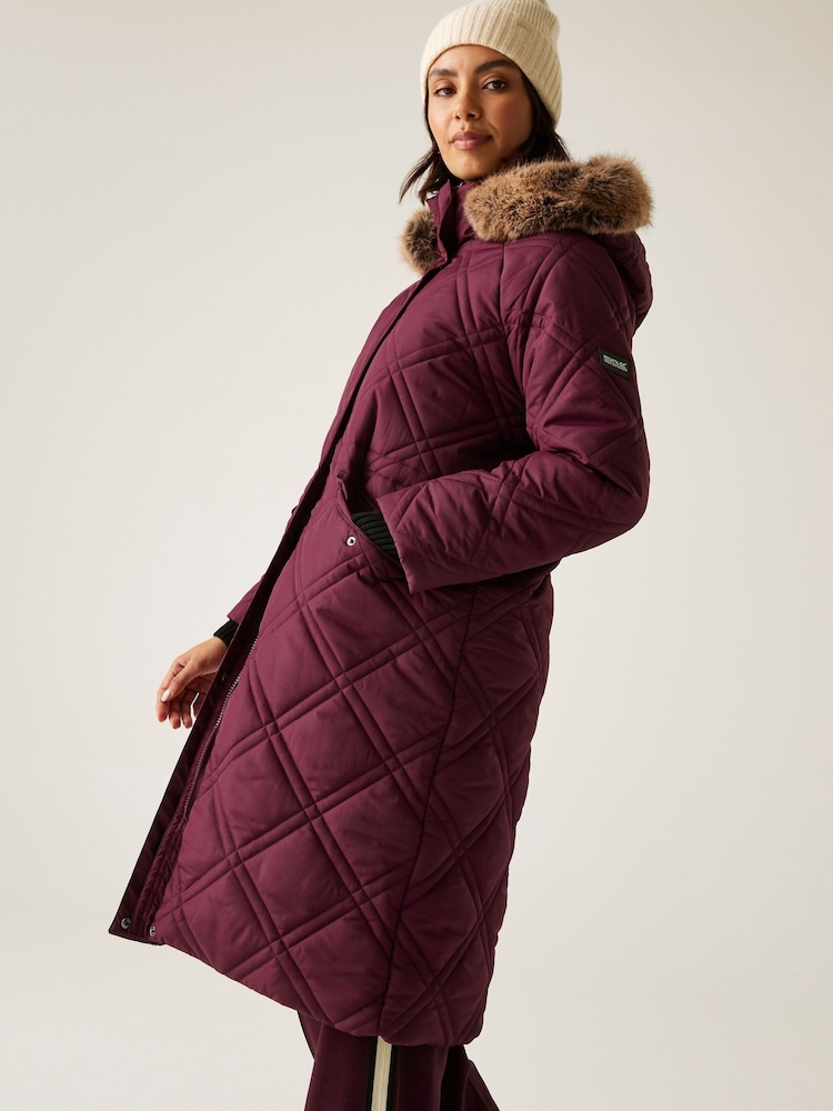 Regatta Purple Freyla Heavyweight Coat - Image 2 of 8