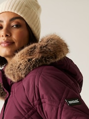 Regatta Purple Freyla Heavyweight Coat - Image 5 of 8
