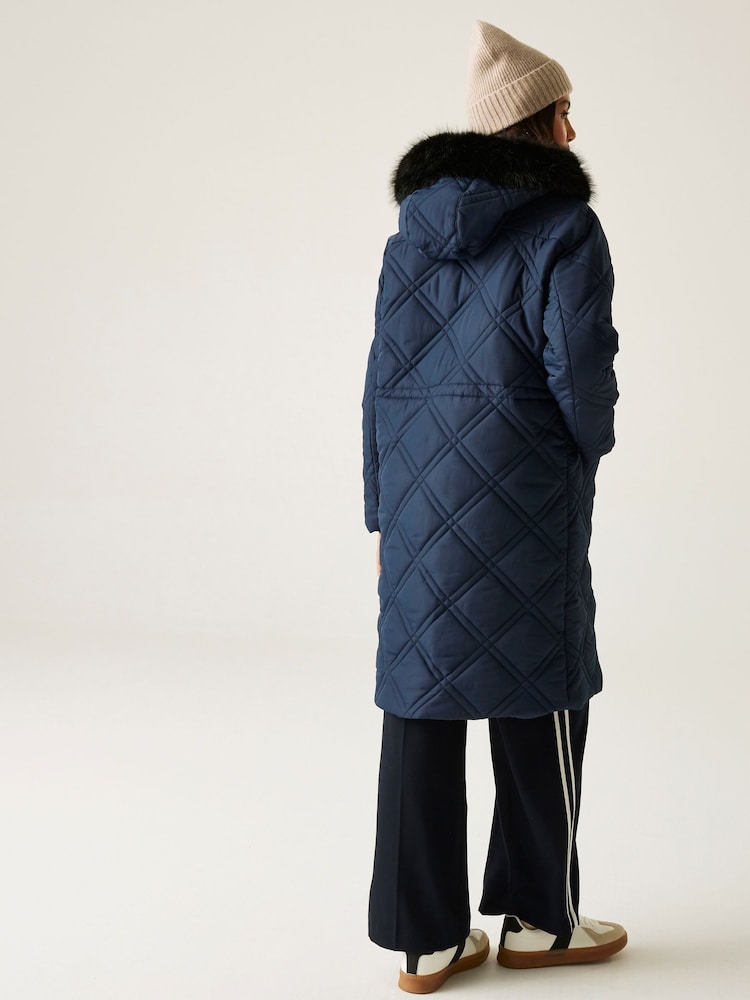 Regatta Blue Freyla Heavyweight Coat - Image 2 of 8 Regatta Blue Freyla Heavyweight Coat - Image 2 of 8