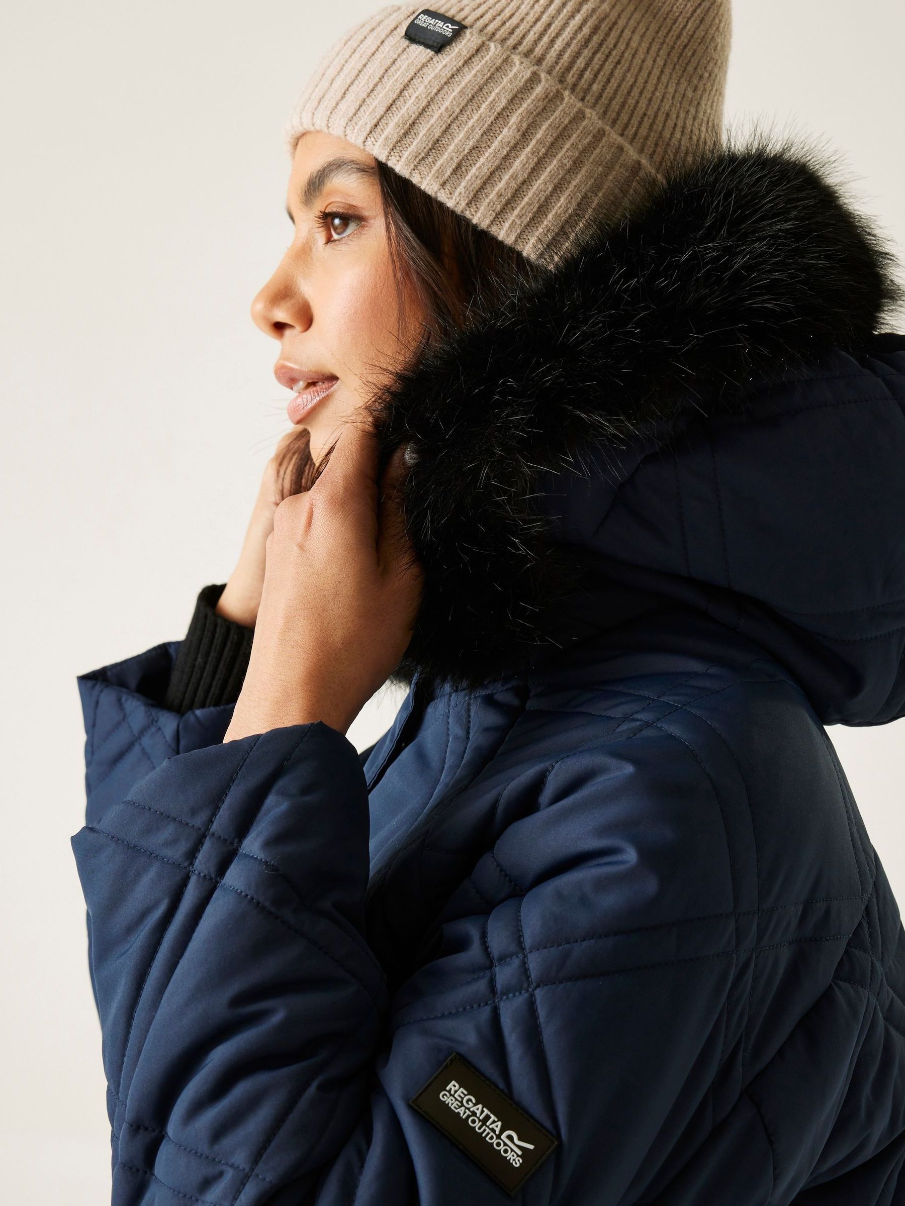 Buy Regatta Blue Freyla Heavyweight Water Repellent Coats from
