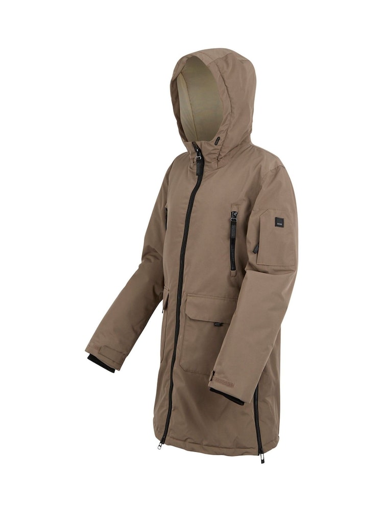 Regatta Brown Gwynn Heavyweight Waterproof Jacket - Image 9 of 9