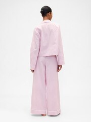Gap Pink 100% Cotton Poplin Pyjama Set - Image 2 of 4