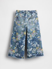 Gap Blue Pull On Baggy Wide Leg Jeans (6mths-5yrs) (6mths-5yrs) - Image 2 of 2