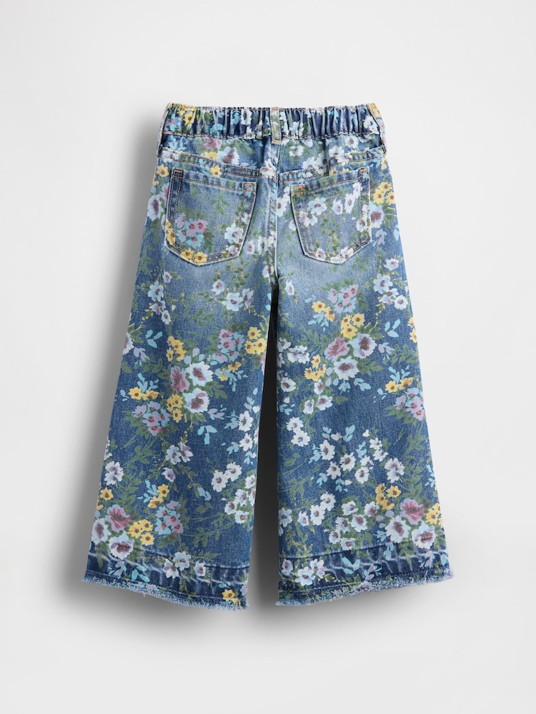 Gap Blue Pull On Baggy Wide Leg Jeans (6mths-5yrs) (6mths-5yrs) - Image 2 of 2