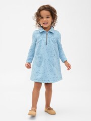 Gap Blue VintageSoft Half Zip Dress (6mths-5yrs) (6mths-5yrs) - Image 1 of 3