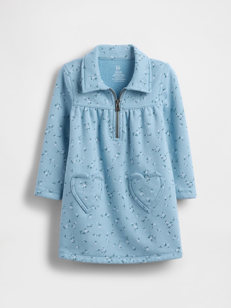 Gap Blue VintageSoft Half Zip Dress (6mths-5yrs) (6mths-5yrs) - Image 2 of 3