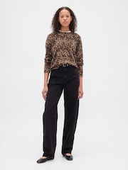 Gap Brown CashSoft Crew neck Jumper - Image 3 of 4