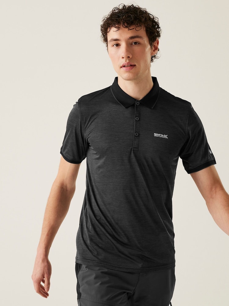 Regatta Black Remex II Polo Shirt - Image 1 of 7