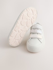 White Touch Fastening Wide Fit (G) Low Top Trainers - Image 4 of 5