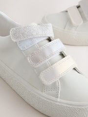 White Touch Fastening Wide Fit (G) Low Top Trainers - Image 5 of 5