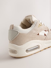 Cow Print Lace-up Bubble Trainers - Image 4 of 5