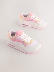 Pastel Pink Lace-up Bubble Trainers - Image 1 of 5