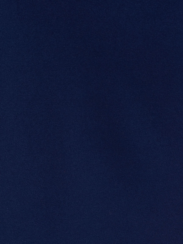 Adrianna Papell Blue Crepe Combo Midi Dress - Image 7 of 7