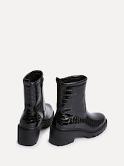 Linzi Charcoal Black Limited Wedge Ankle Boots - Image 4 of 6