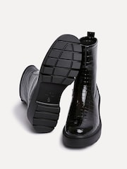 Linzi Charcoal Black Limited Wedge Ankle Boots - Image 5 of 6