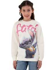 Character Cream Girls Lilo And Stitch Movie  Sweatshirt - Image 1 of 11