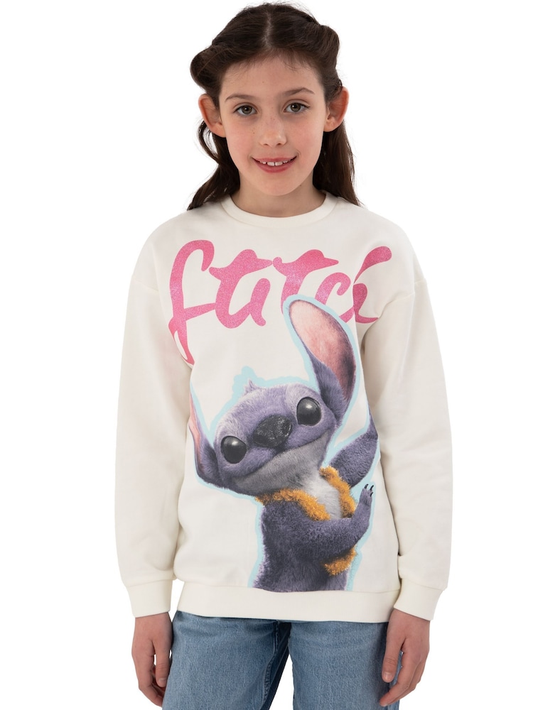 Character Cream Girls Lilo And Stitch Movie  Sweatshirt - Image 1 of 11