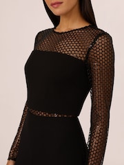 Adrianna Papell Knit Crepe Black Jumpsuit - Image 4 of 6