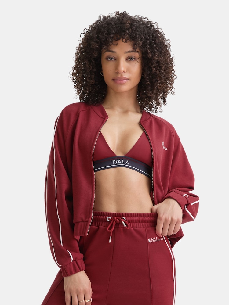 TALA Red Contrast Piping Track Jacket Shadow - Image 1 of 3