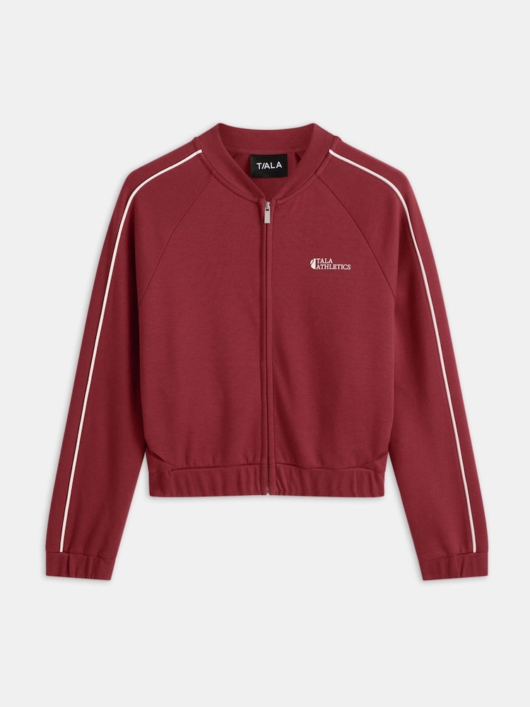 TALA Red Contrast Piping Track Jacket Shadow - Image 3 of 3
