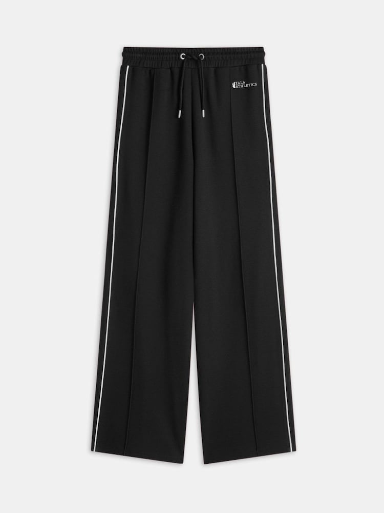 TALA Black Contrast Piping Wide Leg Shadow Track Joggers - Image 3 of 3