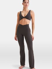 TALA Brown DayFlex Wrap High Waisted Flare 30 Cool Espresso Leggings - Image 1 of 3