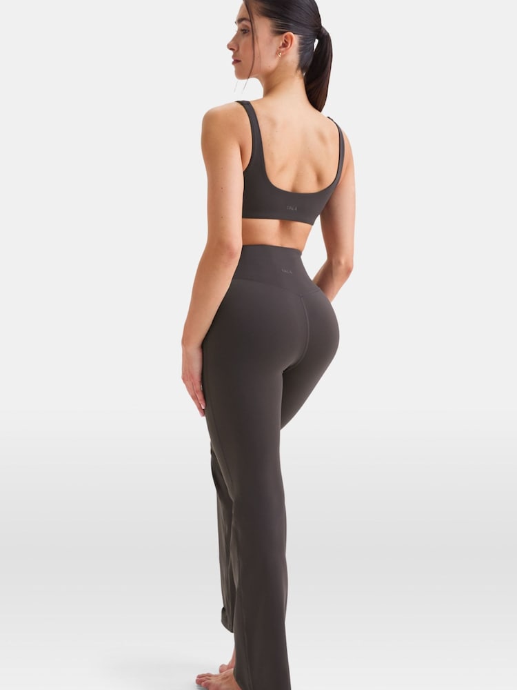 TALA Brown DayFlex Wrap High Waisted Flare 30 Cool Espresso Leggings - Image 2 of 3