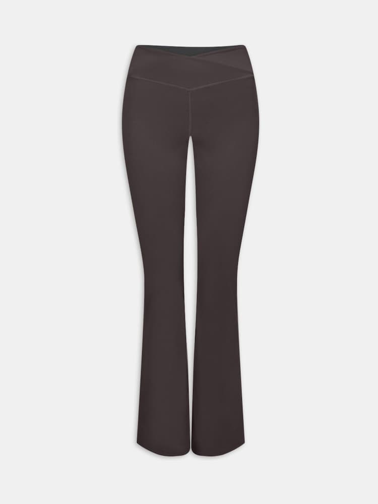 TALA Brown DayFlex Wrap High Waisted Flare 30 Cool Espresso Leggings - Image 3 of 3