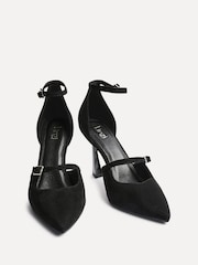 Linzi Black Larah Court Heels With Buckle Detail - Image 3 of 5