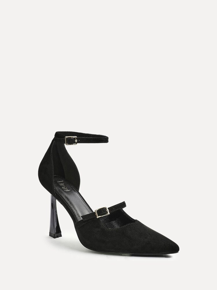 Linzi Black Larah Court Heels With Buckle Detail - Image 5 of 5