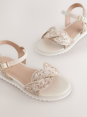 Guld Glitter - Tillfälle Sandaler - Bild 4 av 5