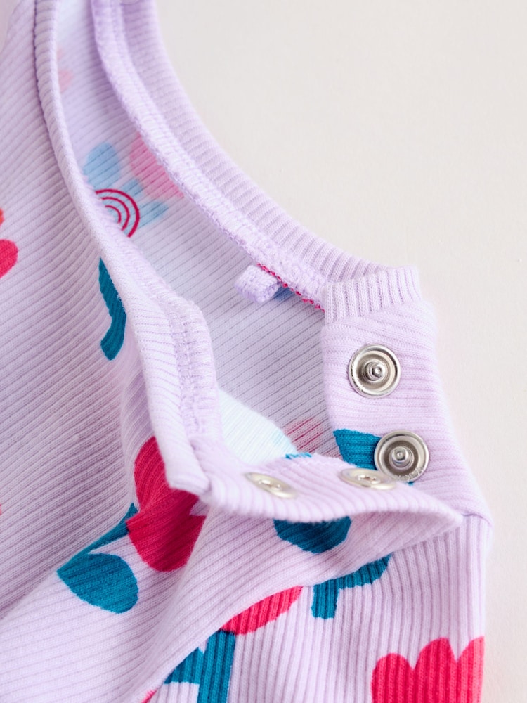 Purple Flower Baby Top and Leggings 2 Piece Set (0mths-2yrs) - Image 15 of 15