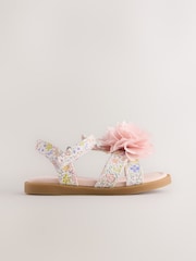 Pink Flower Corsage Sandals - Image 2 of 5