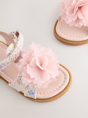 Pink Flower Corsage Sandals - Image 3 of 5