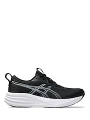 ASICS Black/White Gel Pulse 17 Running Trainers - Image 1 of 8