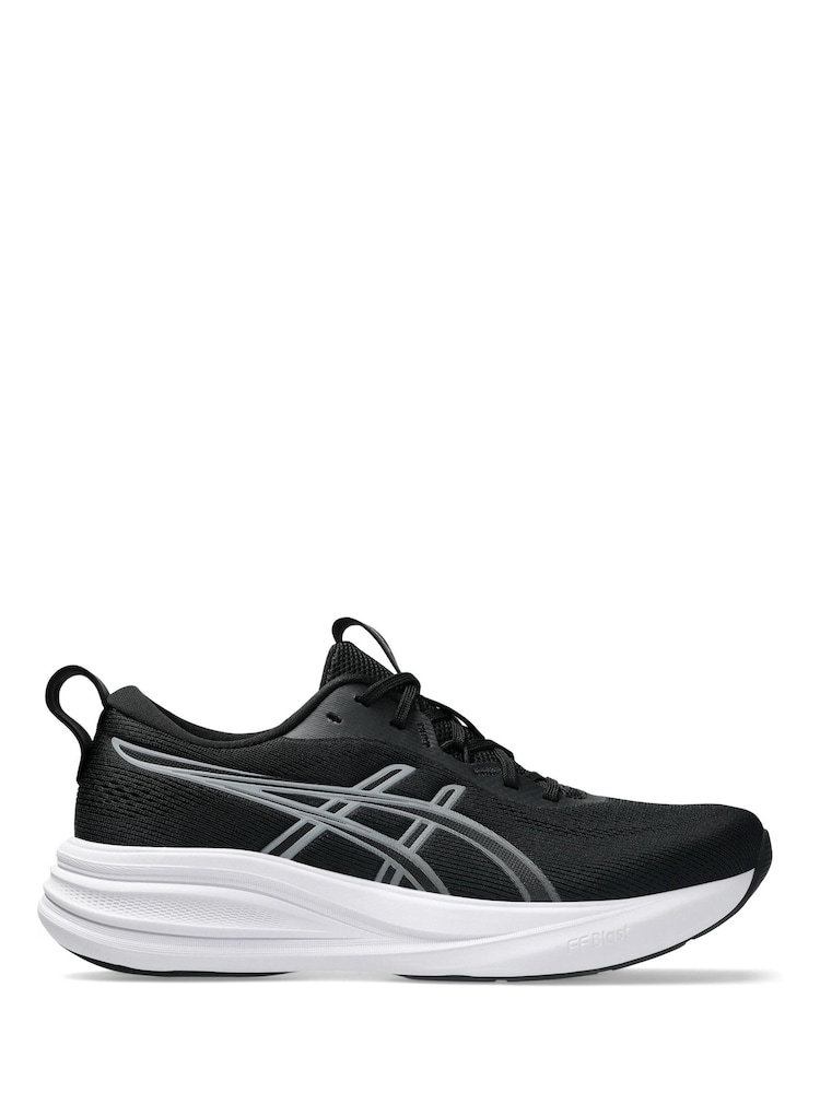 ASICS Black/White Gel Pulse 17 Running Trainers - Image 1 of 8
