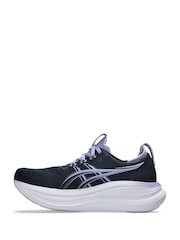 ASICS Navy/Purple Gel Nimbus 28 Running Trainers - Image 2 of 7