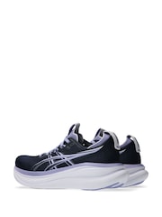 ASICS Navy/Purple Gel Nimbus 28 Running Trainers - Image 3 of 7