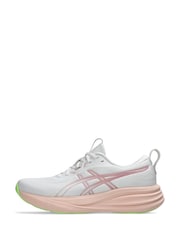 ASICS White/Pink Gel Pulse 17 Running Trainers - Image 2 of 7