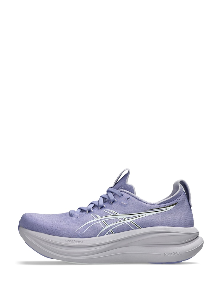 ASICS Purple Gel Nimbus 28 Running Trainers - Image 2 of 6