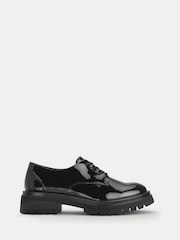 Start-Rite Girls Barcelona Chunky Lace Up Angry Angels Senior School Black Shoes - Bild 1 von 5