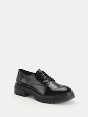 Start-Rite Girls Barcelona Chunky Lace Up Angry Angels Senior School Black Shoes - Bild 2 von 5