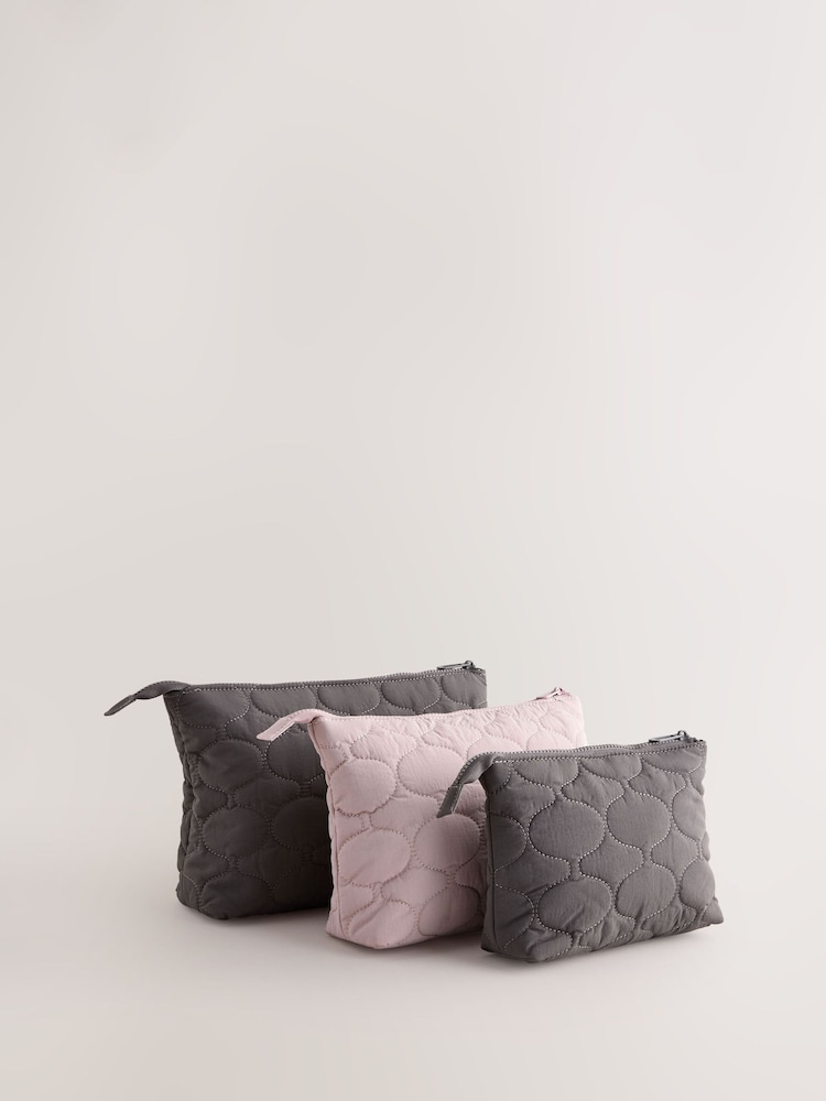 self. Grey Pouch Set 3 Pack - Image 2 of 5 self. Grey Pouch Set 3 Pack - Image 2 of 5