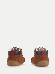 Start-Rite Baby Pip Nubuck Pre-Walking Double Rip-Tape Brown Boots - Image 4 of 6
